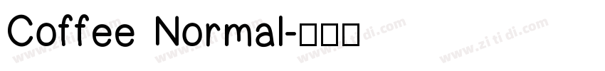 Coffee Normal字体转换